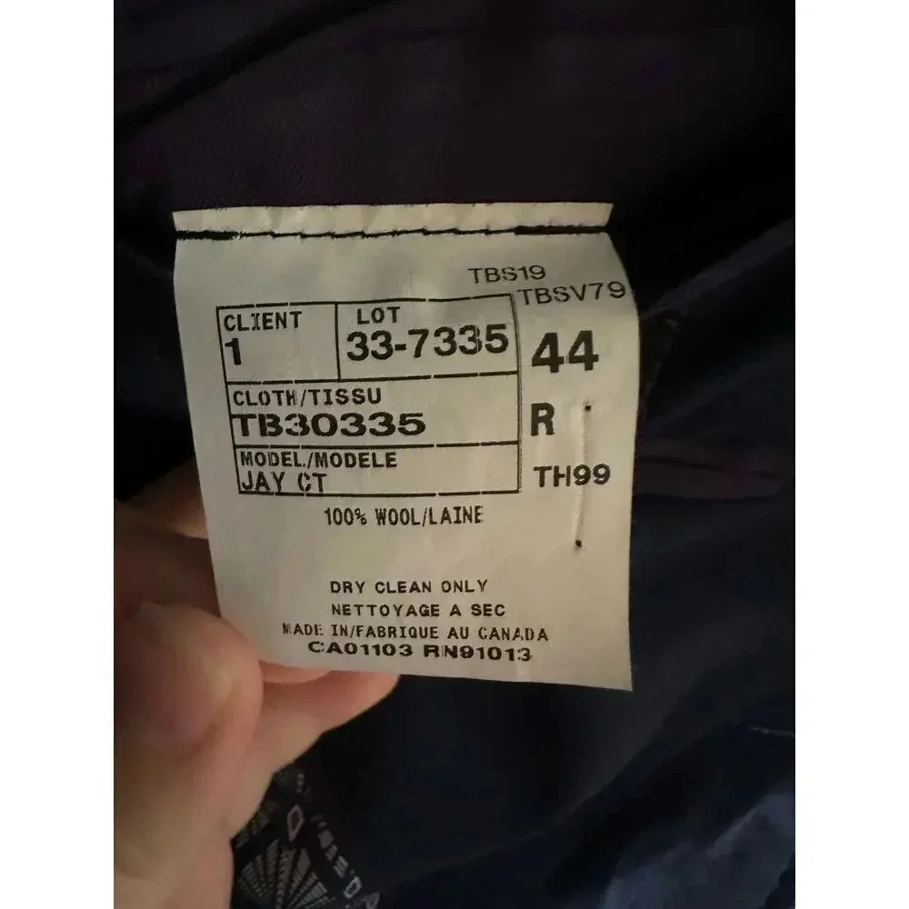 NWOT Ted Baker‎ London Endurance Blazer In Navy Size 44R